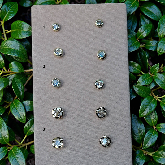 Colección Aretes Brillo Clásico