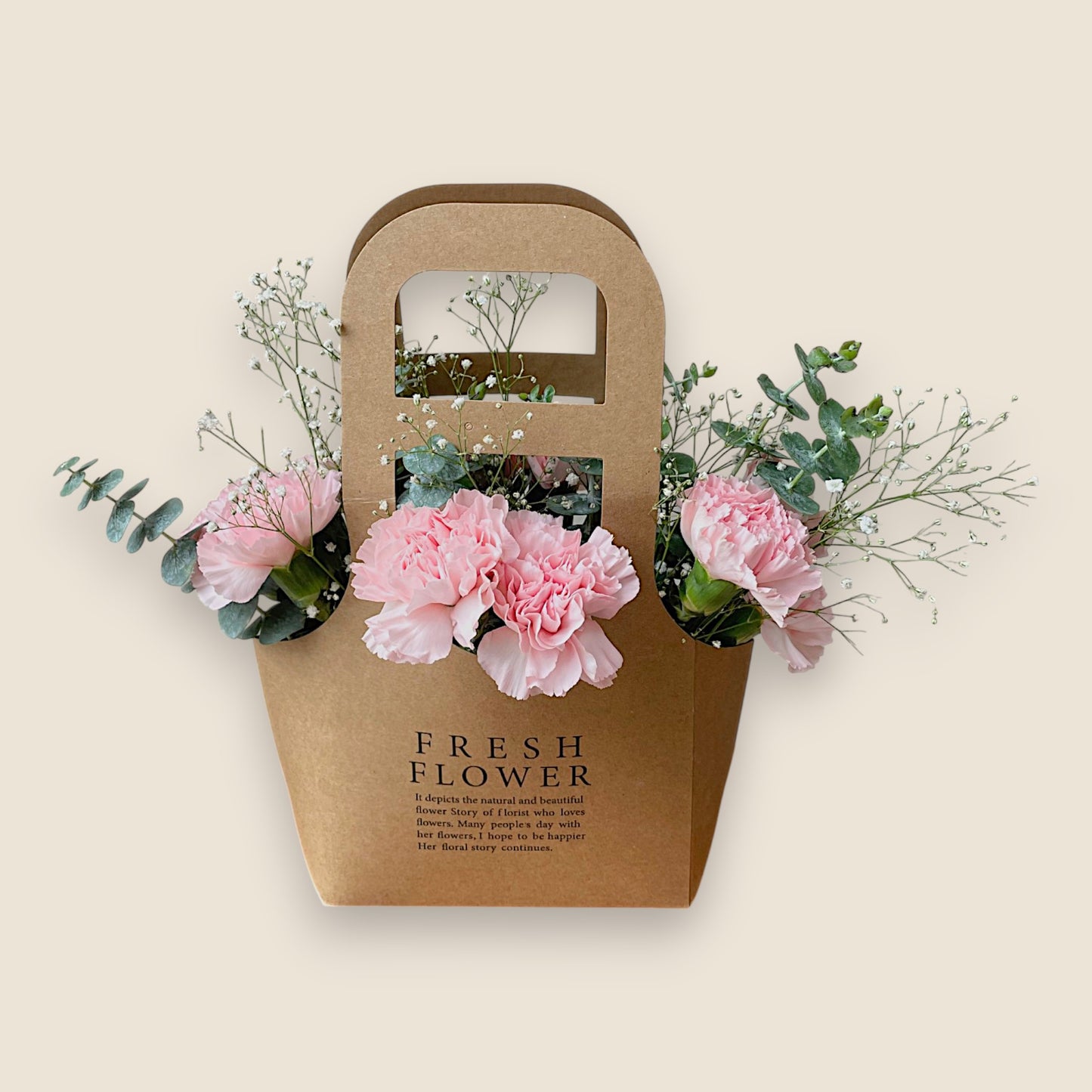 Pink Cloud Flower Bag