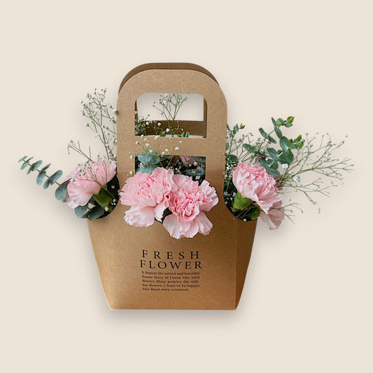 Pink Cloud Flower Bag
