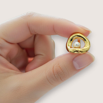 Anillo Perla Moderna