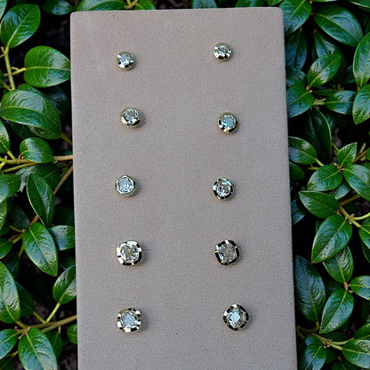Colección Aretes Brillo Clásico